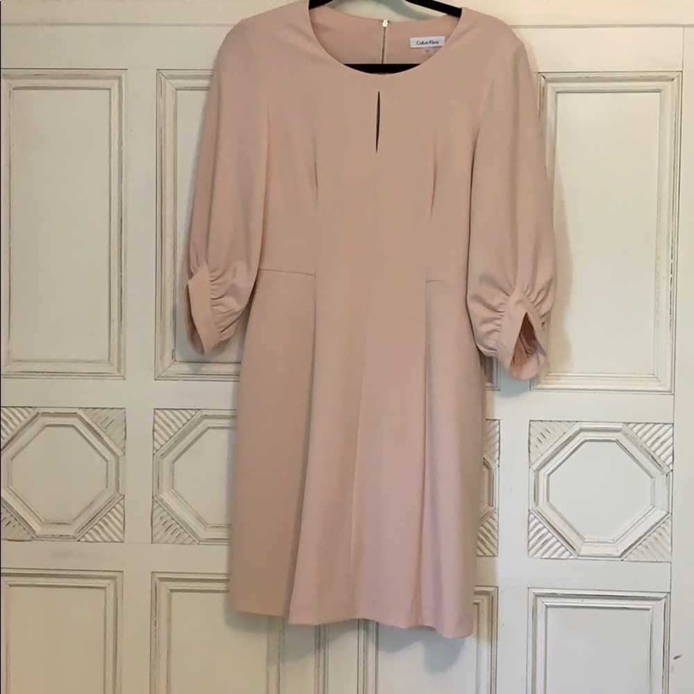 Calvin Klein Pink Long Sleeve Dress